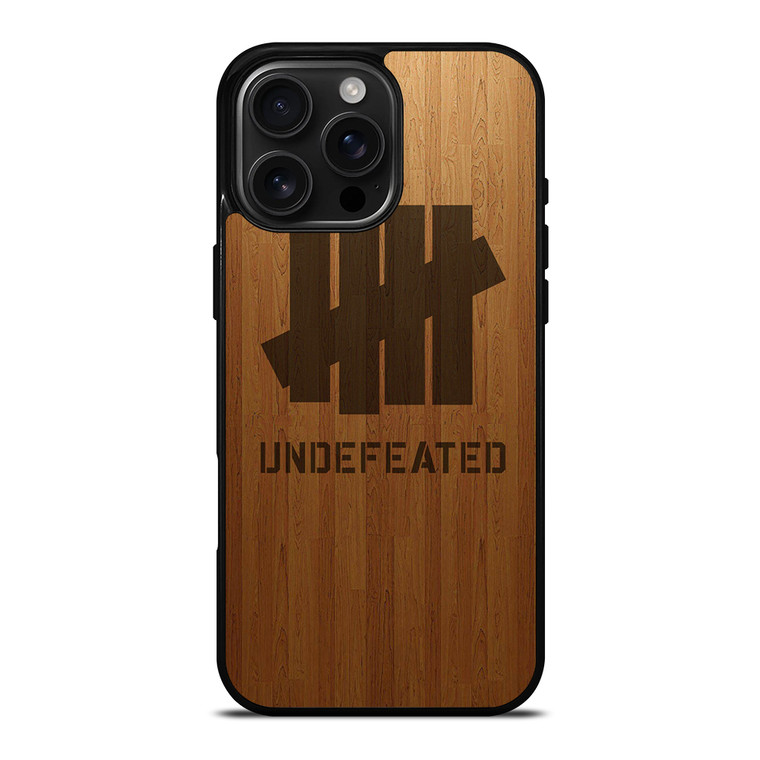 UNDEFEATED WOODEN iPhone 16 Pro Max Case Cover