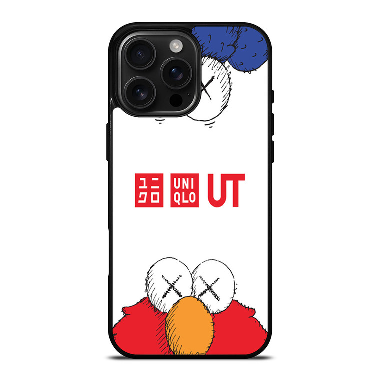 UNIQLO KAWS LOGO iPhone 16 Pro Max Case Cover
