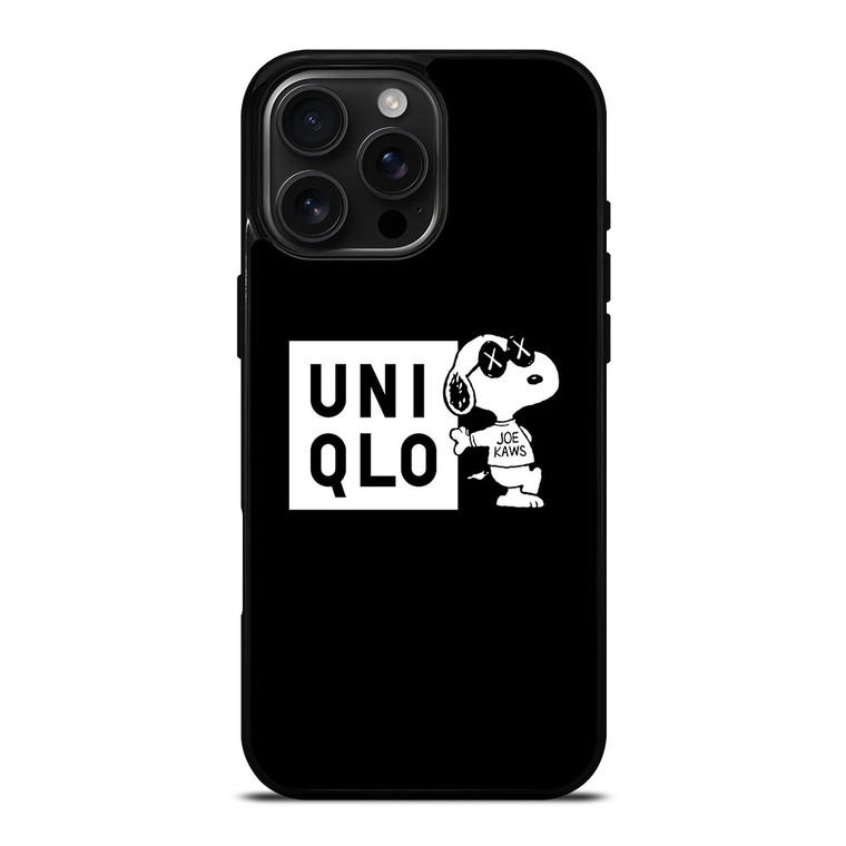 UNIQLO SNOOPY LOGO iPhone 16 Pro Max Case Cover