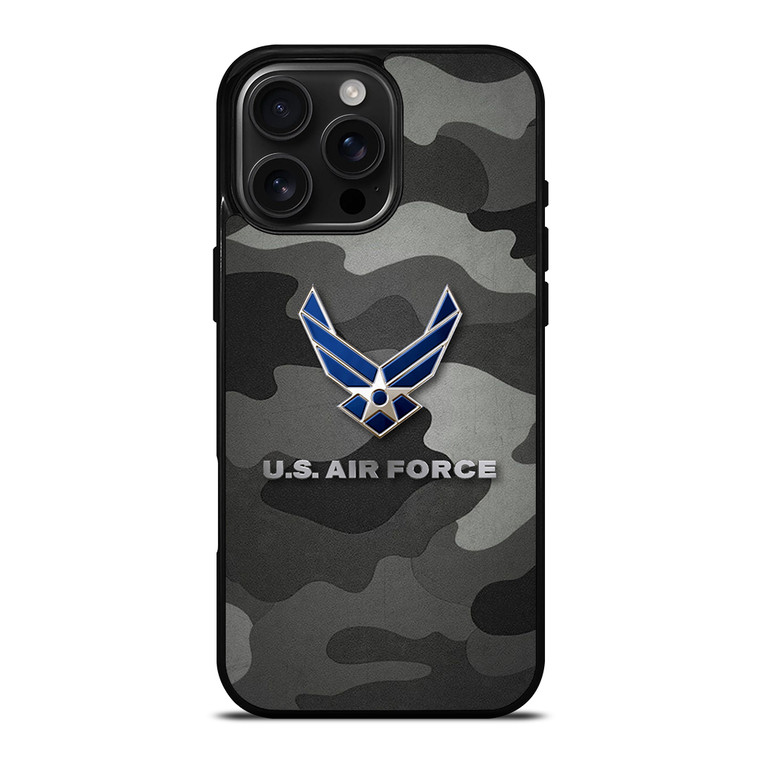 US AIR FORCE CAMO LOGO  iPhone 16 Pro Max Case Cover