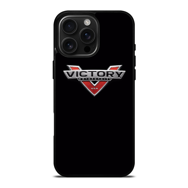 VICTORY BLACK LOGO iPhone 16 Pro Max Case Cover