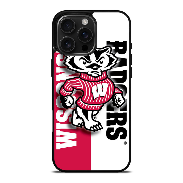 WISCONSIN BADGERS LOGO NEW iPhone 16 Pro Max Case Cover