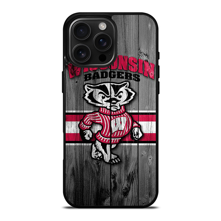 WISCONSIN BADGERS LOGO iPhone 16 Pro Max Case Cover
