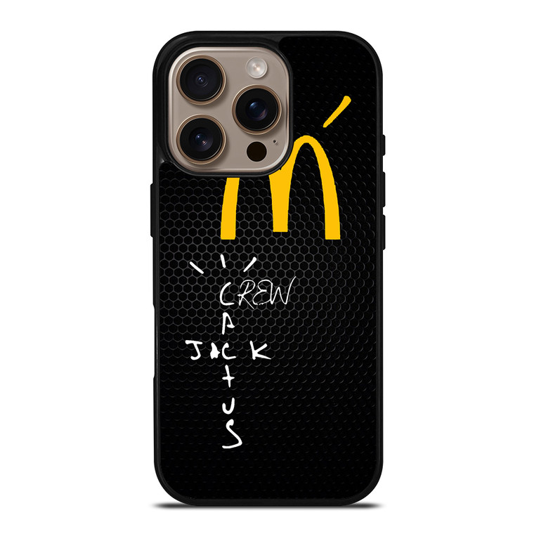 CACTUS JACK TRAVIS SCOTT MCDONALD'S METAL LOGO iPhone 16 Pro Case Cover
