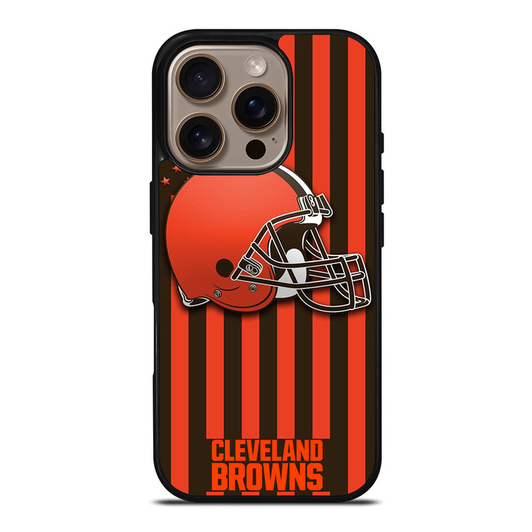 CLEVELAND BROWNS AMERICAN iPhone 16 Pro Case Cover CLEVELAND BROWNS AMERICAN iPhone 16 Pro Case Cover