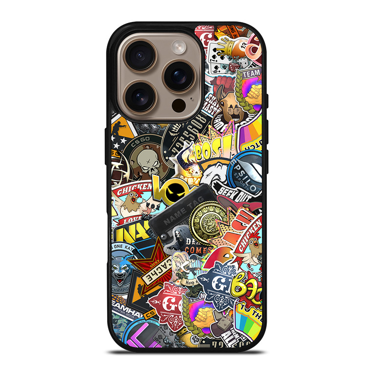 CSGO STICKER BOMB iPhone 16 Pro Case Cover CSGO STICKER BOMB iPhone 16 Pro Case Cover
