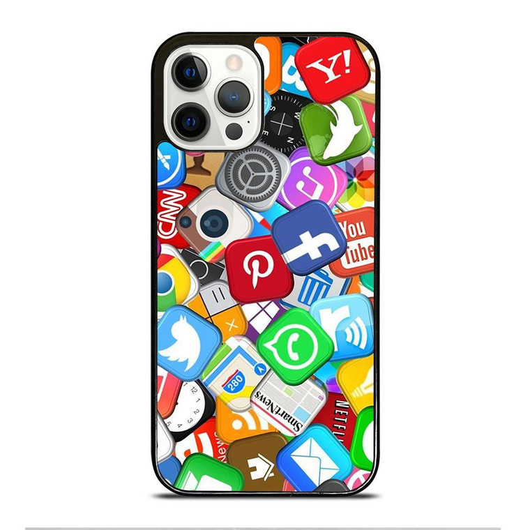 SOCIAL MEDIA LOGO iPhone 12 Pro Case Cover