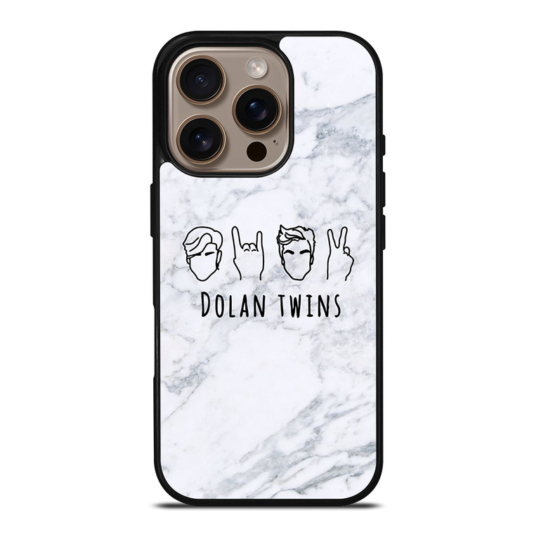DOLAN TWINS MARBLE LOGO iPhone 16 Pro Case Cover