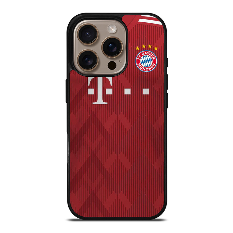 FC BAYERN MUNCHEN JERSEY RED iPhone 16 Pro Case Cover FC BAYERN MUNCHEN JERSEY RED iPhone 16 Pro Case Cover