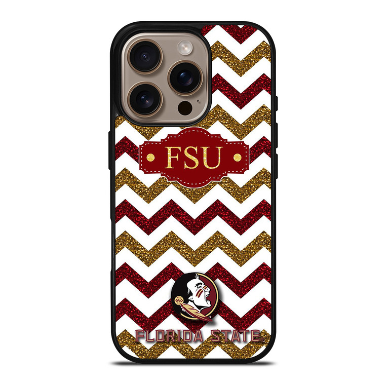 FLORIDA STATE GLITTER LOGO iPhone 16 Pro Case Cover