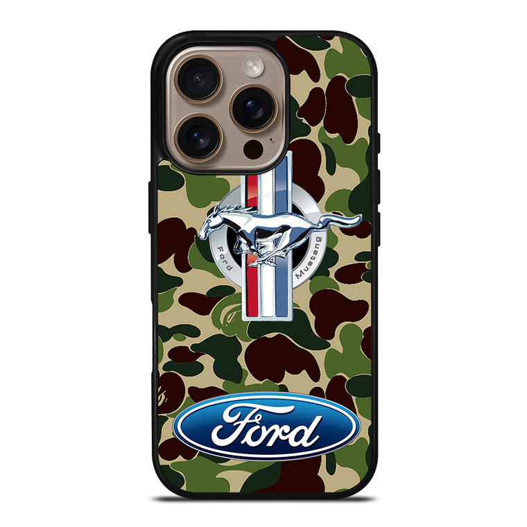 FORD MUSTANG BAPE iPhone 16 Pro Case Cover