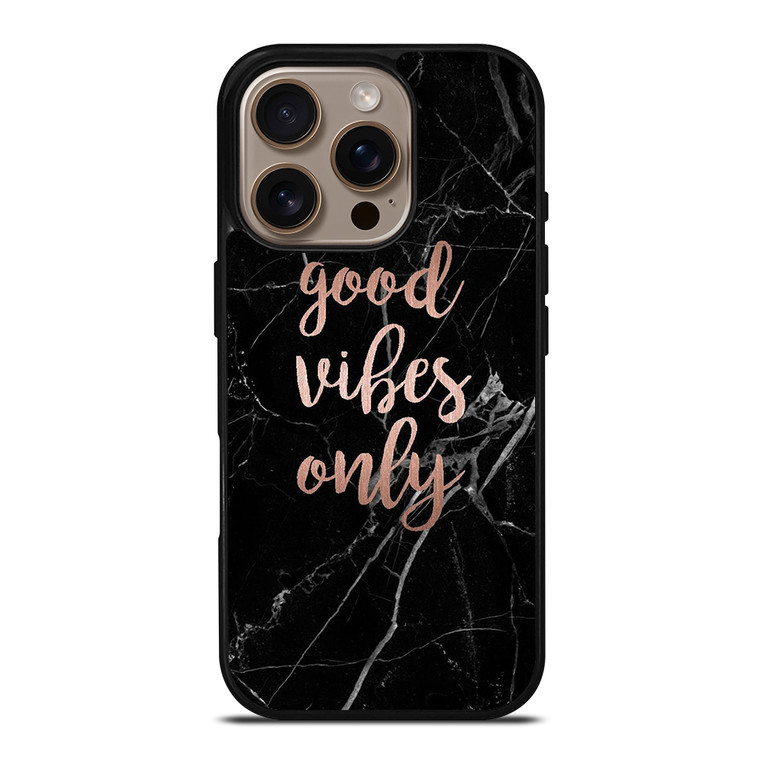 GOOD VIBES ONLY MARBLE 2 iPhone 16 Pro Case Cover