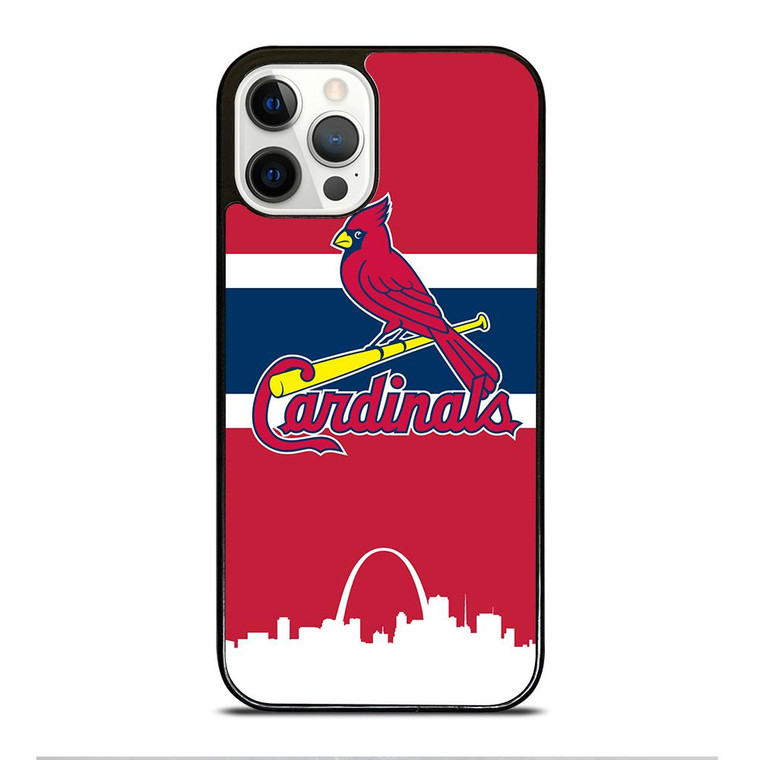 ST LOUIS CARDINALS STRIPE iPhone 12 Pro Case Cover