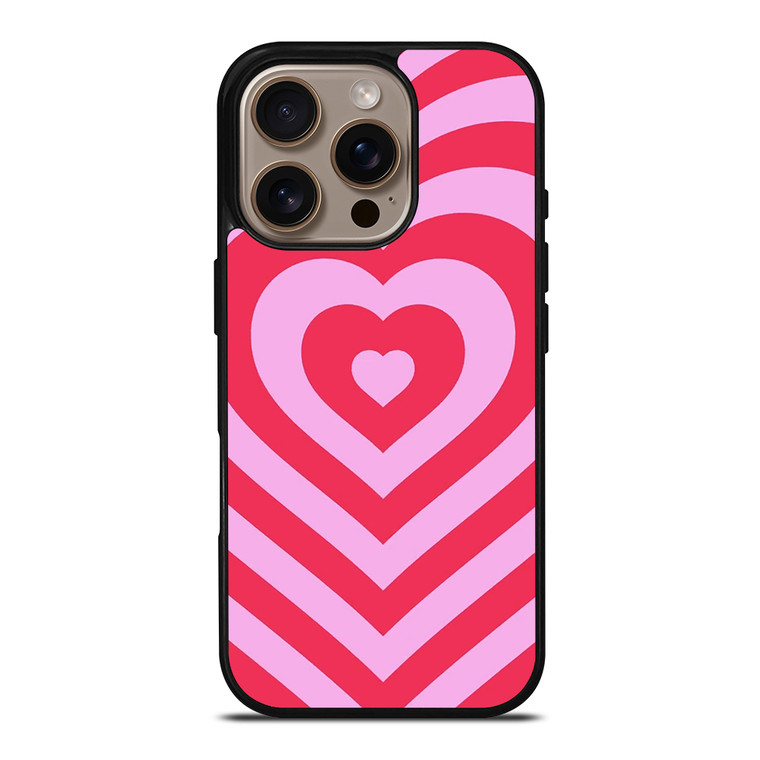 HEARTS PINK iPhone 16 Pro Case Cover