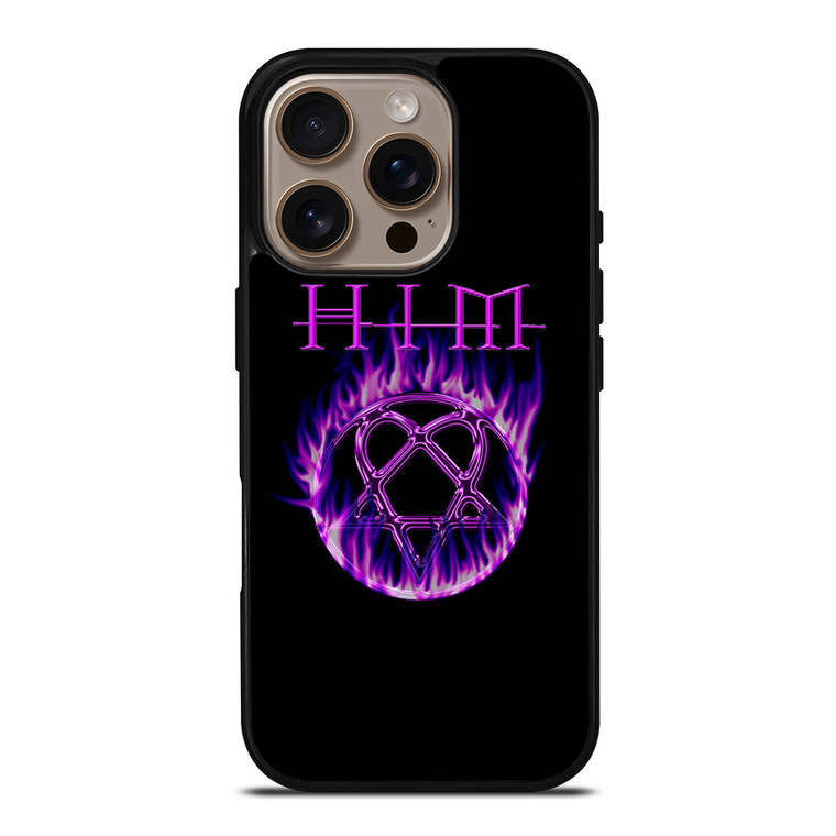 HIM BAND FLAME LOGO iPhone 16 Pro Case Cover