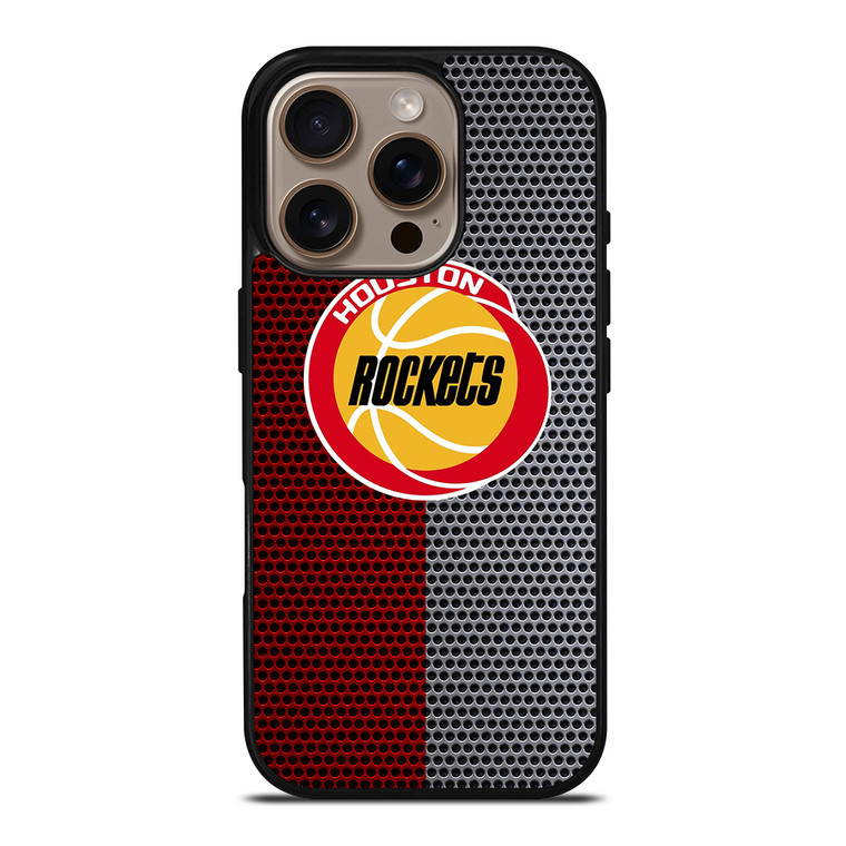 HOUSTON ROCKETS METAL LOGO iPhone 16 Pro Case Cover