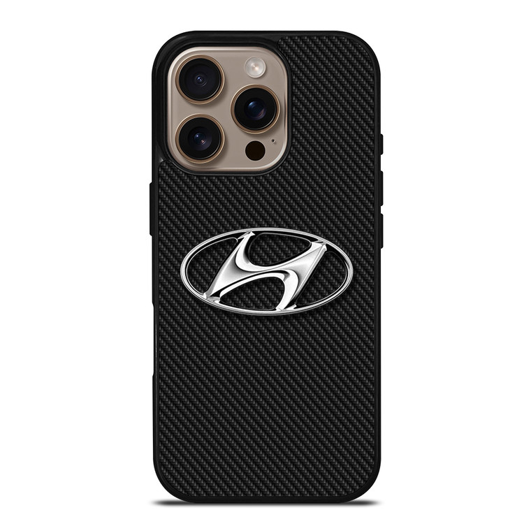 HYUNDAI CARBON LOGO iPhone 16 Pro Case Cover