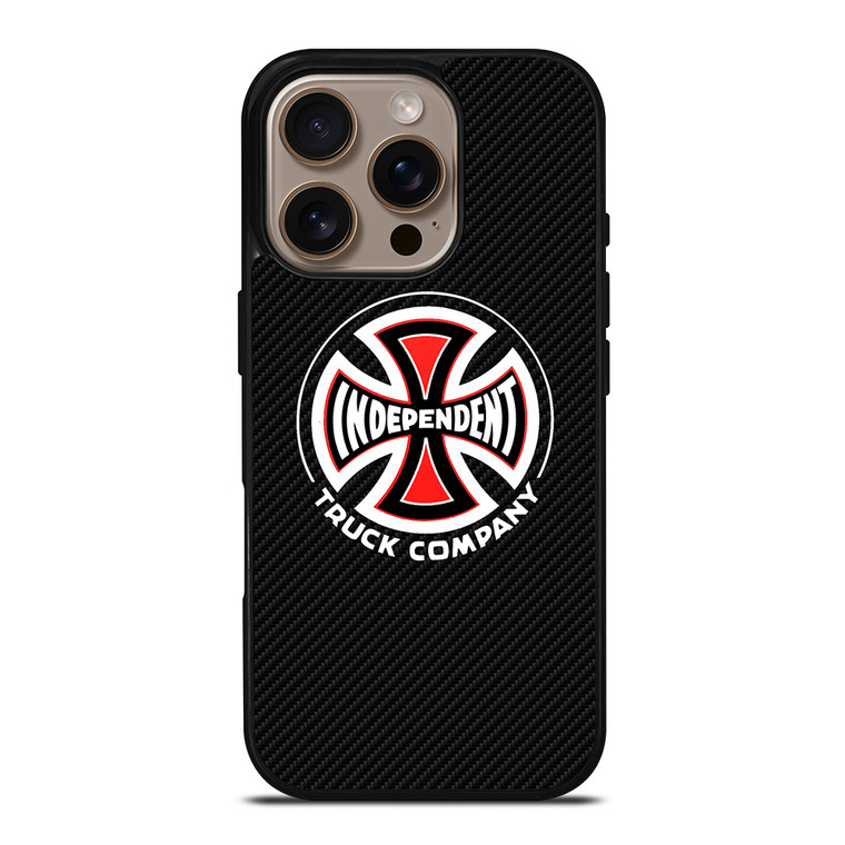 INDEPENDENT TRUCK COMPANY LOGO CARBON iPhone 16 Pro Case Cover INDEPENDENT TRUCK COMPANY LOGO CARBON iPhone 16 Pro Case Cover