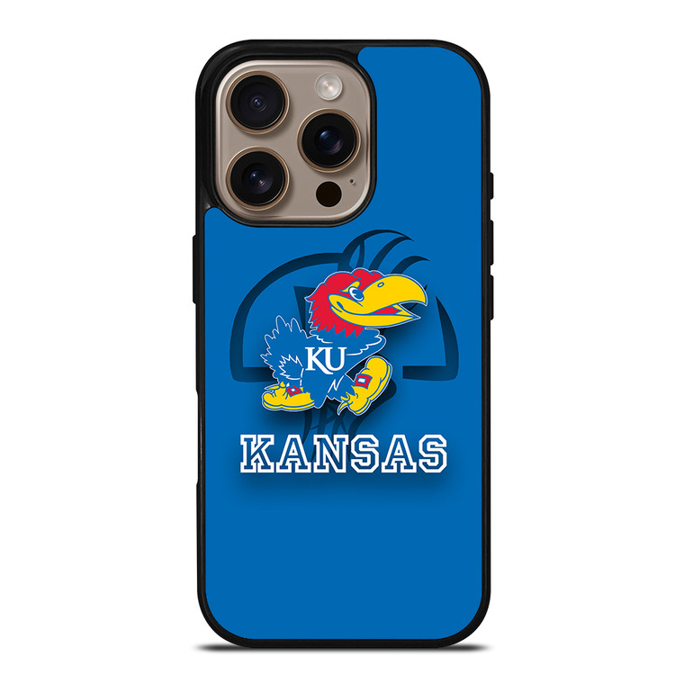 KANSAS JAYHAWKS NBA ICON iPhone 16 Pro Case Cover
