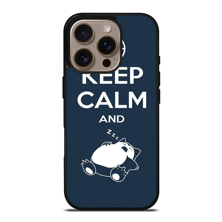 KEEP CALM SNORLAX iPhone 16 Pro Case Cover