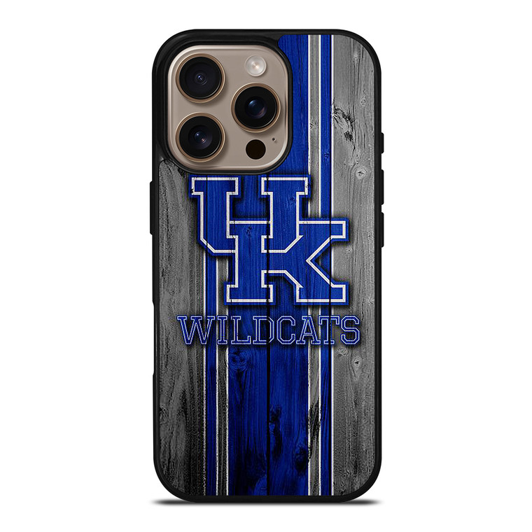 KENTUCKY WILDCATS WOODEN iPhone 16 Pro Case Cover