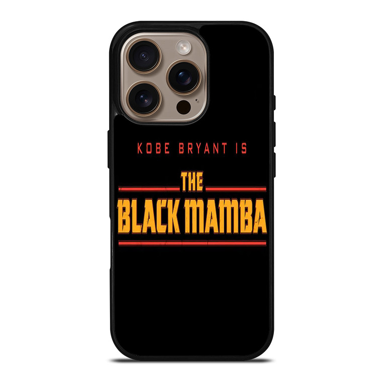 KOBE BRYANT THE BLACK MAMBA 2 iPhone 16 Pro Case Cover