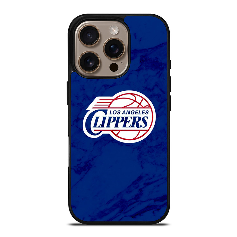 LOS ANGELES CLIPPERS MARBLE LOGO iPhone 16 Pro Case Cover