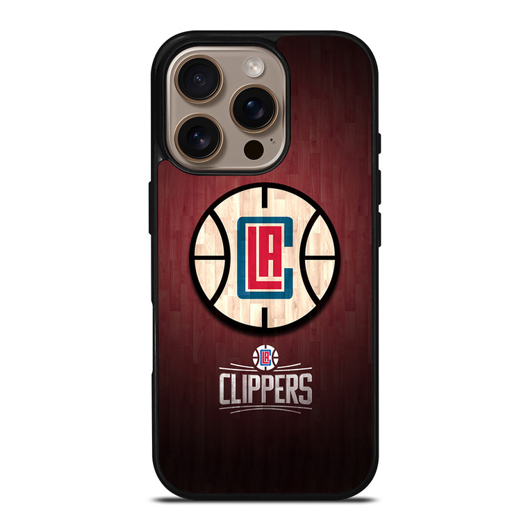 LOS ANGELES CLIPPERS WOODEN LOGO iPhone 16 Pro Case Cover