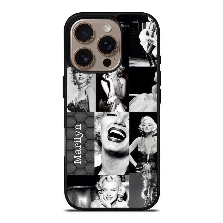MARILYN MONROE PHOTO COLLAGE iPhone 16 Pro Case Cover