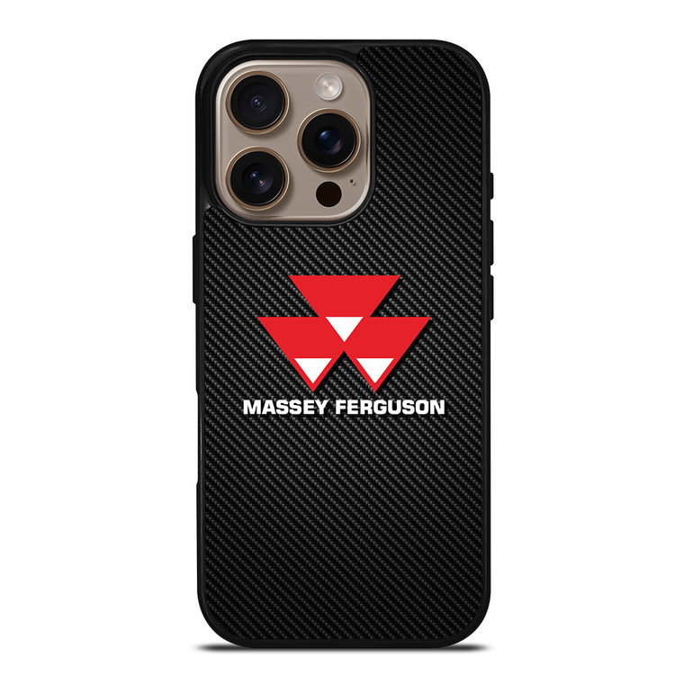 MASSEY FERGUSON TRACTOR LOGO CARBON iPhone 16 Pro Case Cover