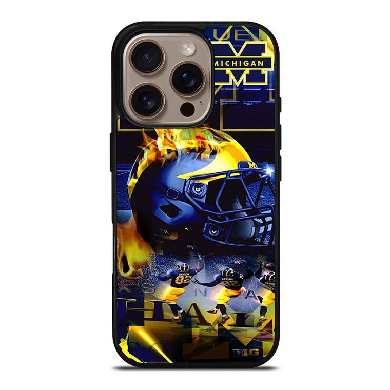 MICHIGAN WOLVERINES FOOTBALL iPhone 16 Pro Case Cover