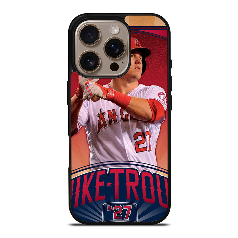 MIKE TROUT LOS ANGELES ANGELS 27 iPhone 16 Pro Case Cover MIKE TROUT LOS ANGELES ANGELS 27 iPhone 16 Pro Case Cover