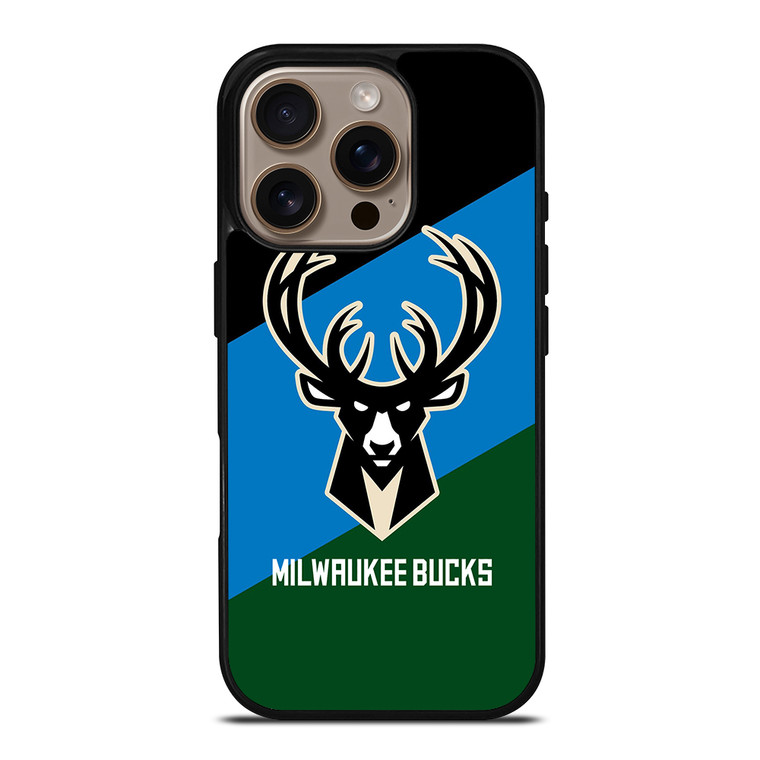 MILWAUKEE BUCKS NBA LOGO iPhone 16 Pro Case Cover