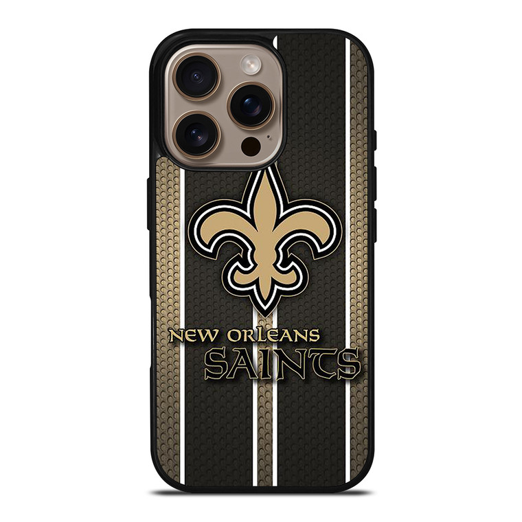 NEW ORLEANS SAINTS STRIPE iPhone 16 Pro Case Cover