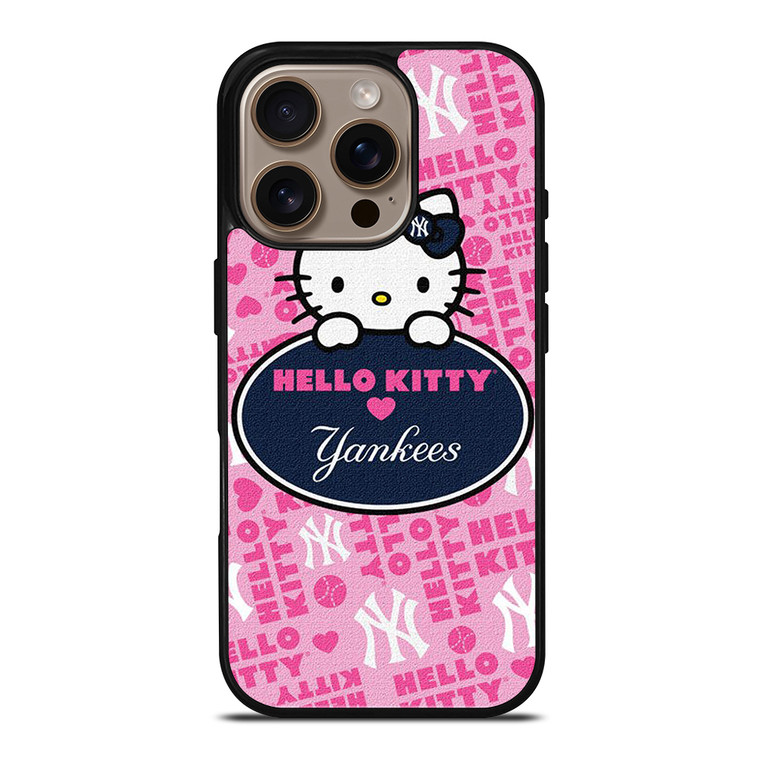 NEW YORK YANKEES HELLO KITTY 2 iPhone 16 Pro Case Cover