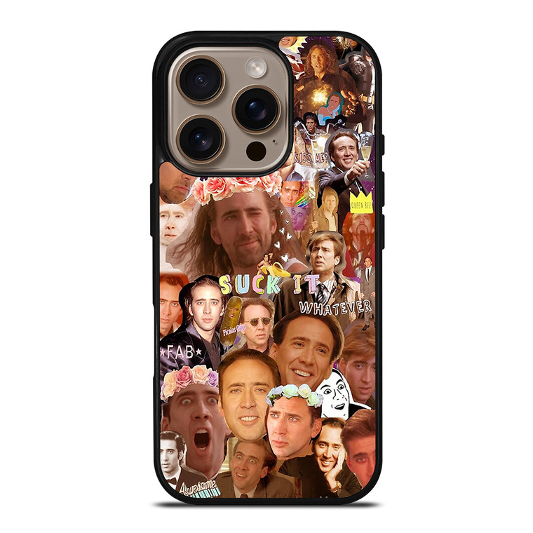 NICOLAS CAGE COLLAGE 2 iPhone 16 Pro Case Cover