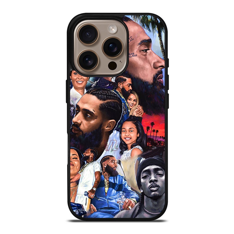 NIPSEY HUSSLE COLLAGE iPhone 16 Pro Case Cover