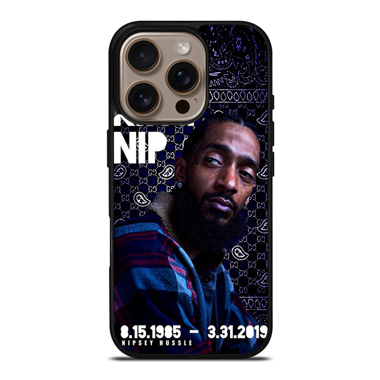 NIPSEY HUSSLE KING NIP iPhone 16 Pro Case Cover