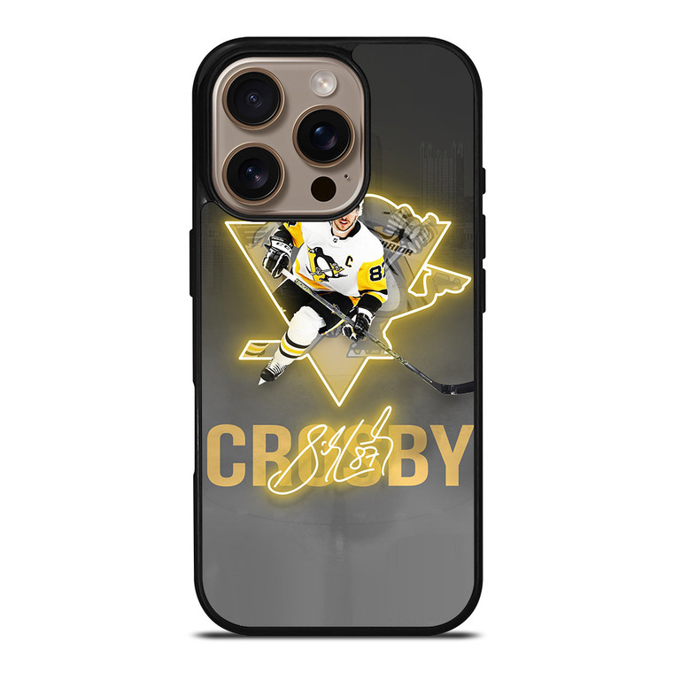 PITTSBURGH PENGUINS SIDNEY CROSBY SIGNATURE iPhone 16 Pro Case Cover