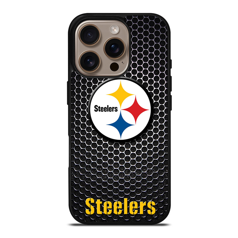 PITTSBURGH STEELERS METAL iPhone 16 Pro Case Cover