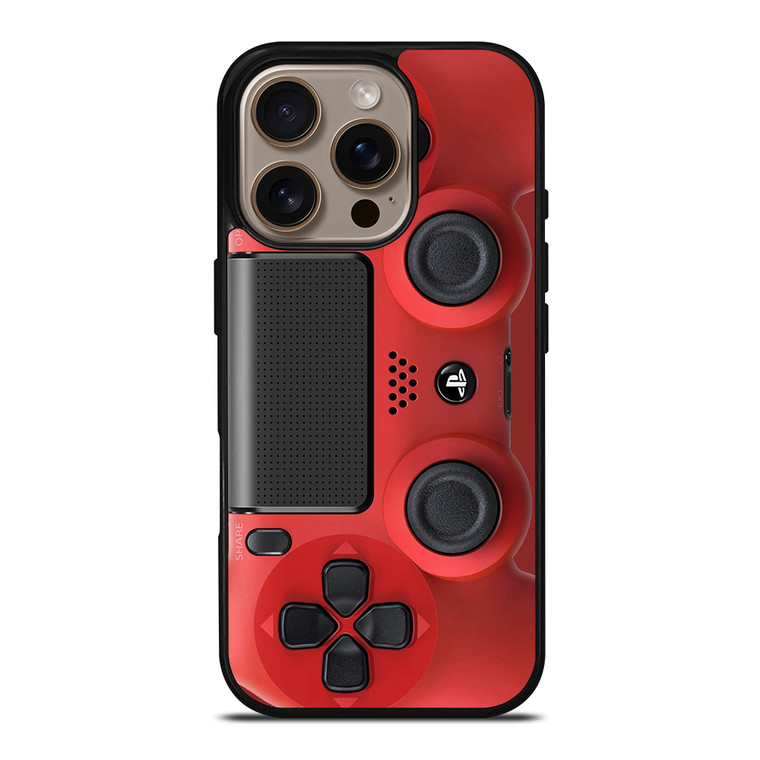 PS4 CONTROLLER PLAYSTATION RED iPhone 16 Pro Case Cover