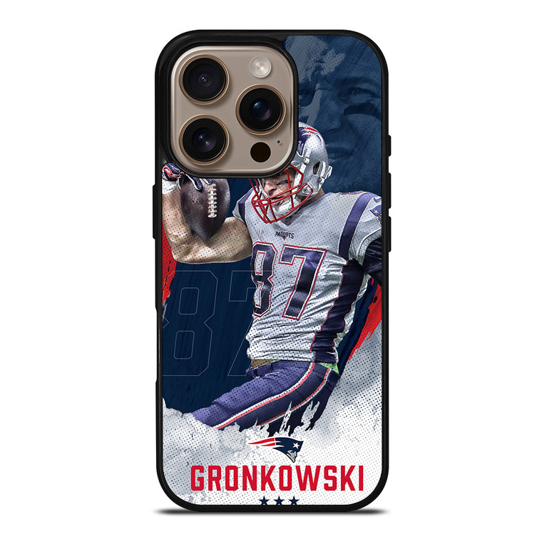 ROB GRONKOWSKI PATRIOTS 87 iPhone 16 Pro Case Cover
