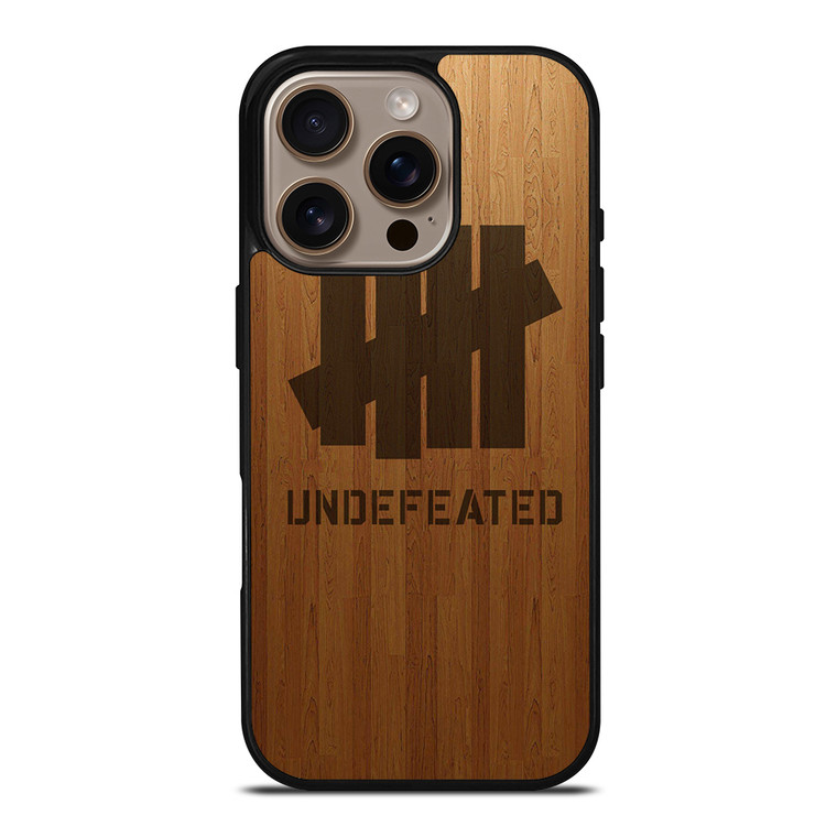 UNDEFEATED WOODEN iPhone 16 Pro Case Cover
