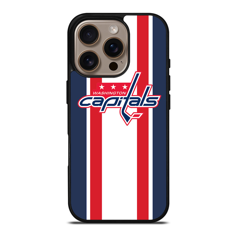 WASHINGTON CAPITALS STRIPE iPhone 16 Pro Case Cover