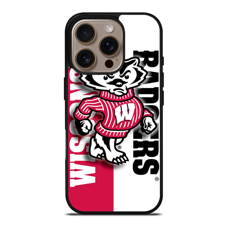 WISCONSIN BADGERS LOGO NEW iPhone 16 Pro Case Cover