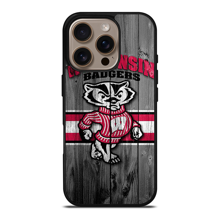 WISCONSIN BADGERS LOGO iPhone 16 Pro Case Cover
