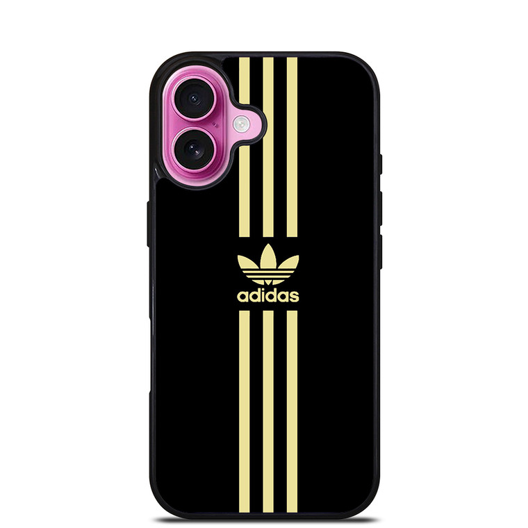 ADIDAS GOLD STRIPE 1 iPhone 16 Plus Case Cover