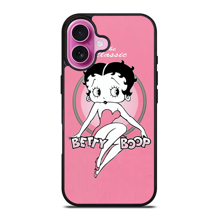 BETTY BOOP PINK iPhone 16 Plus Case Cover