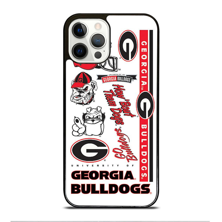 UGA GEORGIA BULLDOGS COLLAGE iPhone 12 Pro Case Cover