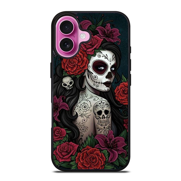 DAY OF THE DEAD iPhone 16 Plus Case Cover DAY OF THE DEAD iPhone 16 Plus Case Cover